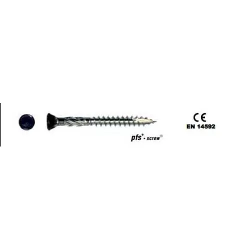 Hardhoutschroef zwart torx 5x80 mm RVS (à 200 stuks) Korting